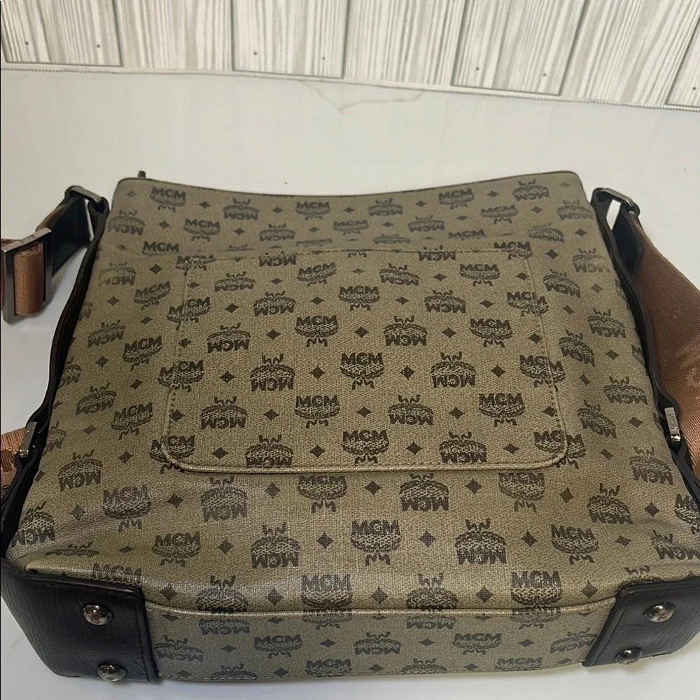 MCM Logo Messenger Bag