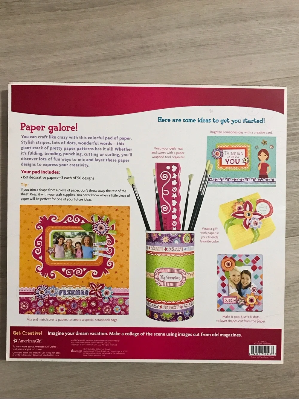 American Girl bright patterned