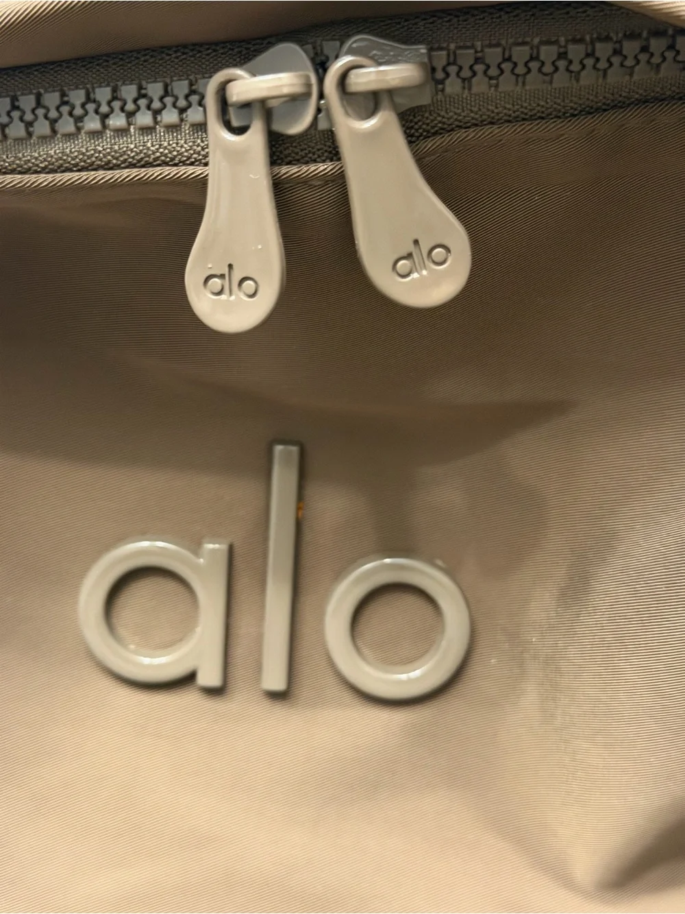 ALO Yoga Brown Backpack with Chocolate Accent