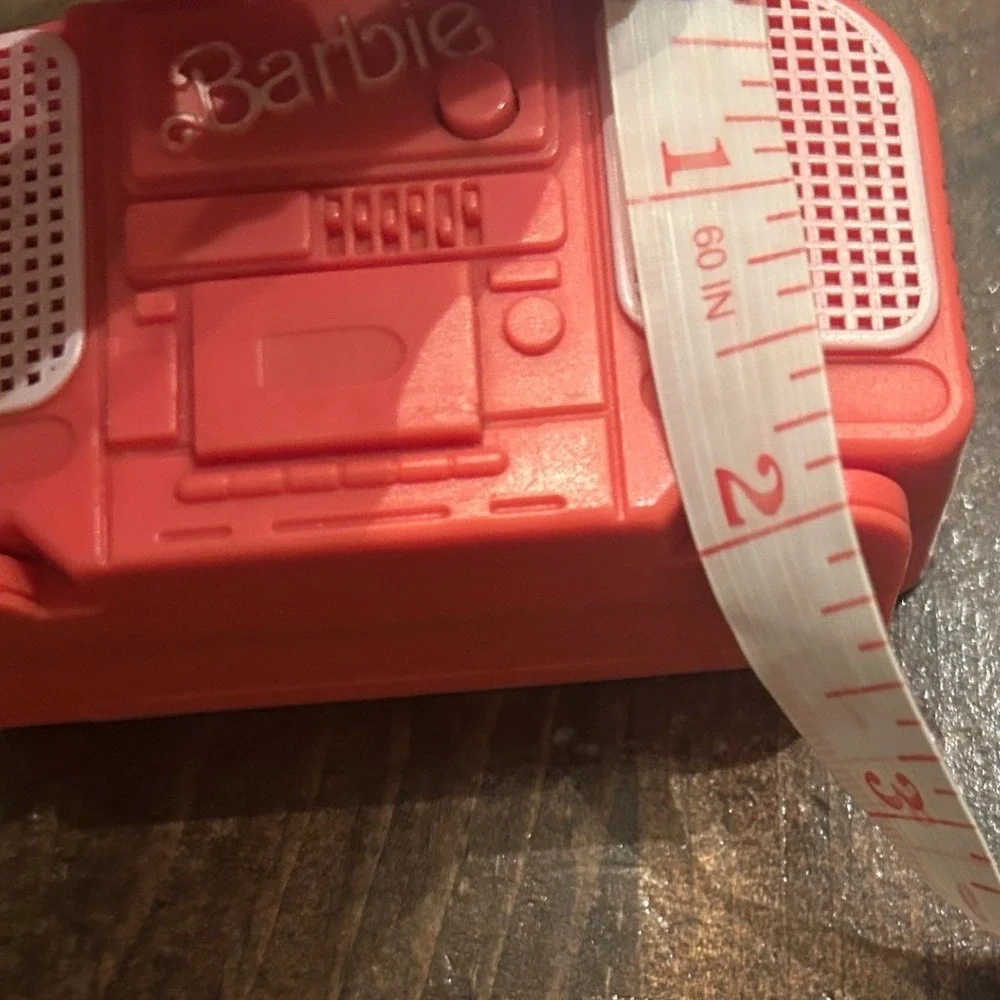 Vintage Barbie Boombox Radio Toy Pink Miniature Doll Accessory Barbiecore Y2K 80