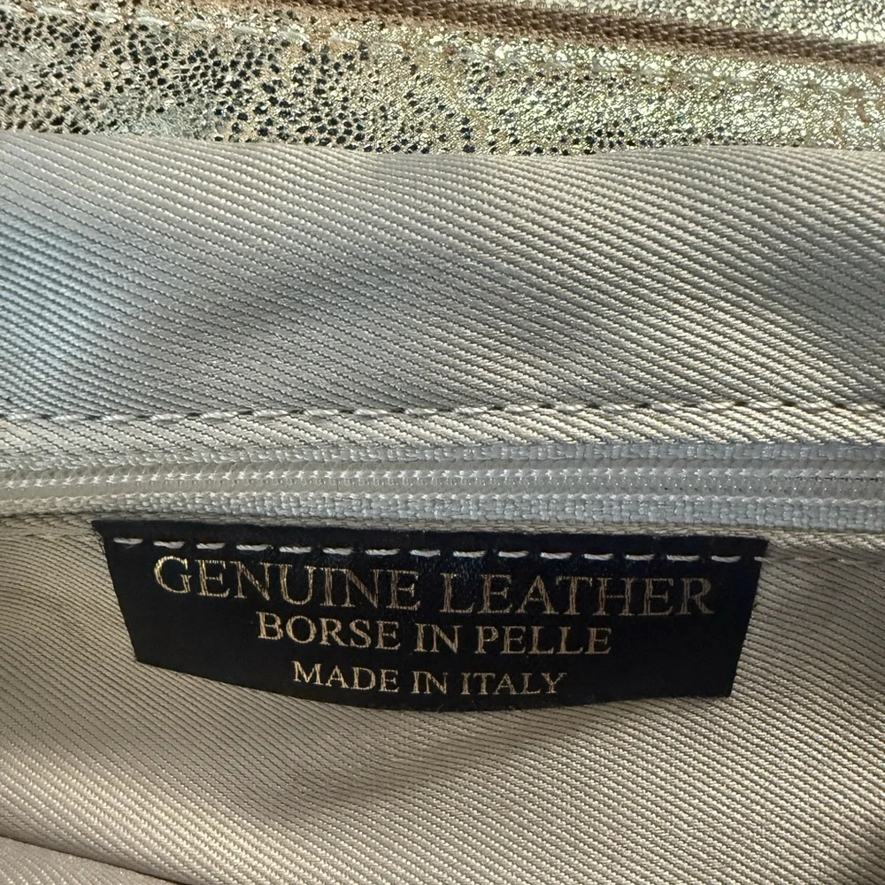 Genuine Leather sleek metallic