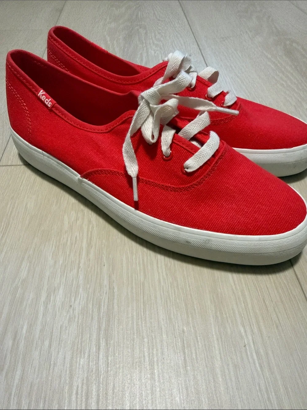 Keds red canvas