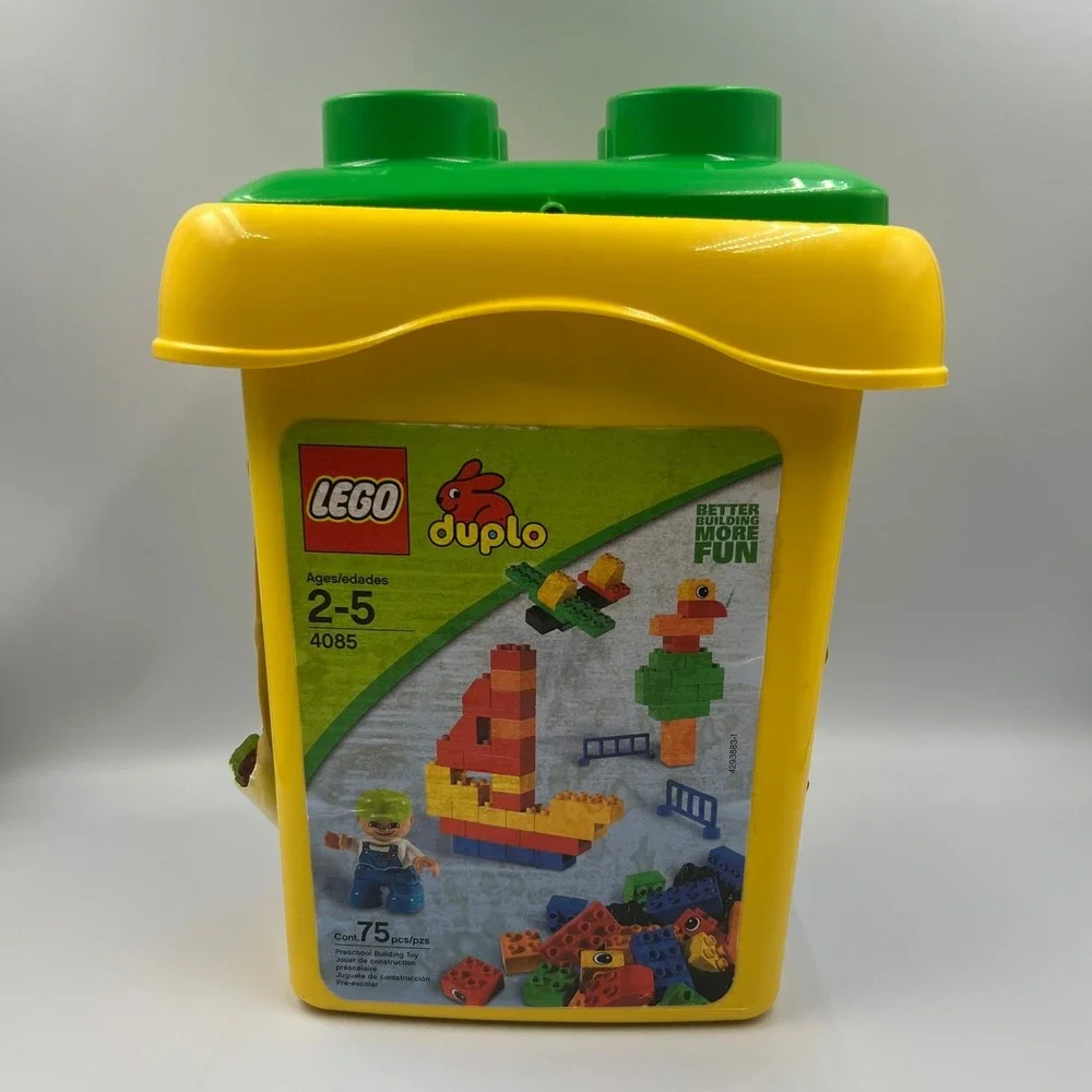 LEGO Duplo 4085 Bucket of Bricks‎ 75+ Pcs Preschool Building Set Storage Tub