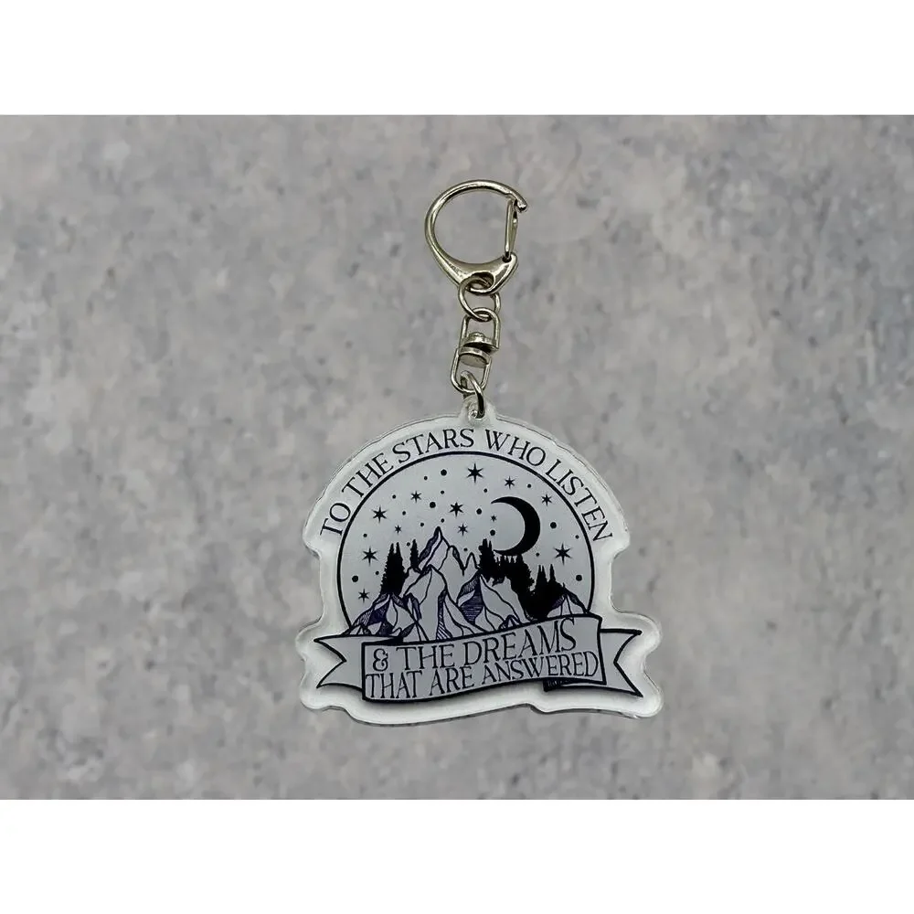 ACOTAR Quote Acrylic Keychain, Fantasy Reader Gift