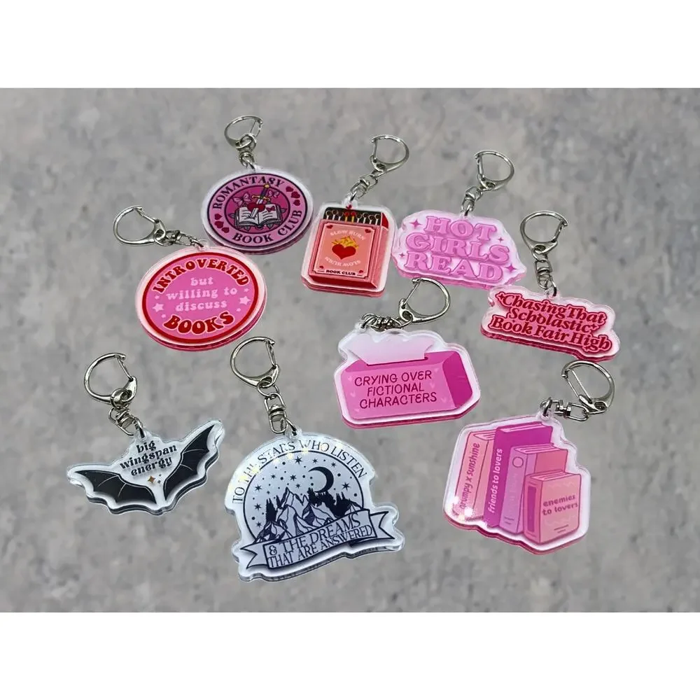 ACOTAR Quote Acrylic Keychain, Fantasy Reader Gift