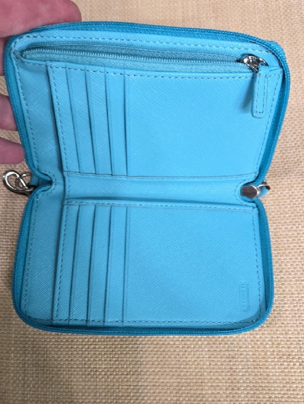 Coach wristlet crafted