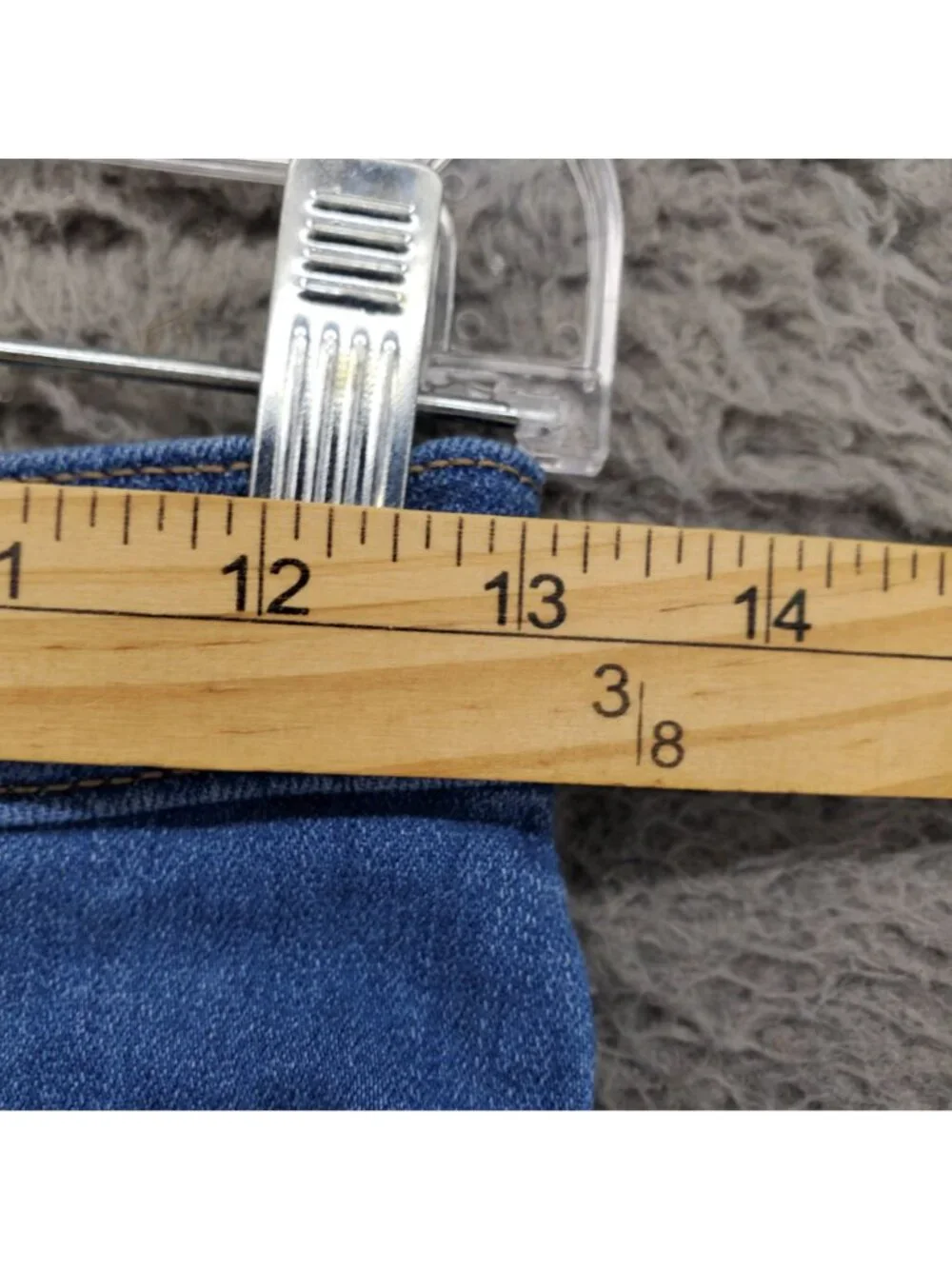Levis Shorts Womens 25 Blue High Rise Cutoff Stretch Denim Jorts