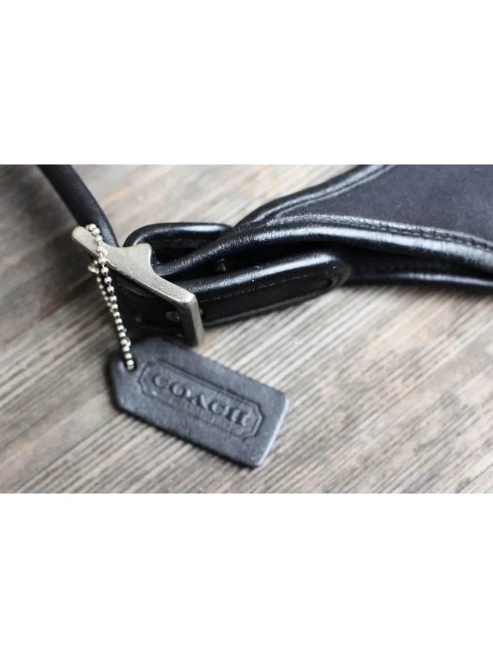 Coach Vintage - Ergo Neo Pocket Zip in Black with Nickel Hardware, Mexico 1998