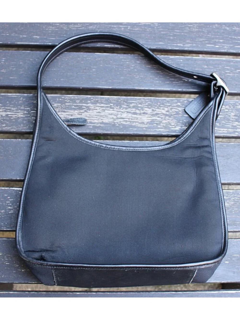 Coach Vintage - Ergo Neo Pocket Zip in Black with Nickel Hardware, Mexico 1998