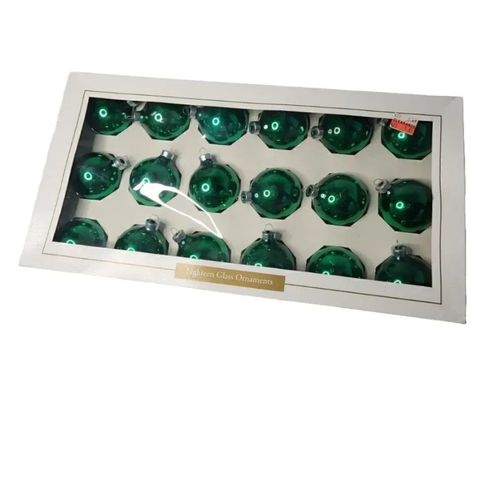 Vintage Dayton Hudson Co. Glass Christmas Tree Ornaments Holiday Decor 18 Count