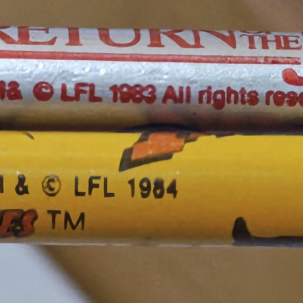 Set of 2 Vintage 80s Pencil 1983 Return of The Jedi and 1984 Indiana Jones