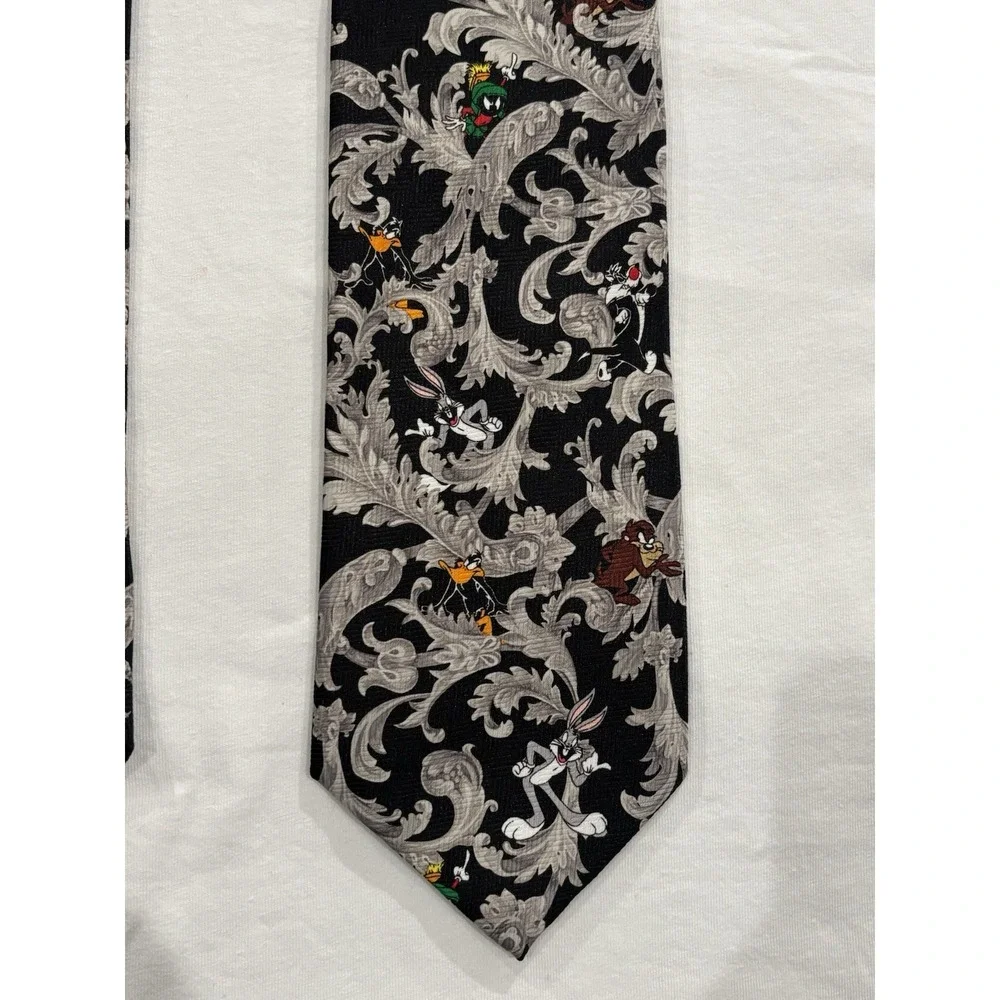 Looney Tunes Marvin the Martian‎ Bugs Taz Devil Daffy Tie 2000 Warner Bros Men