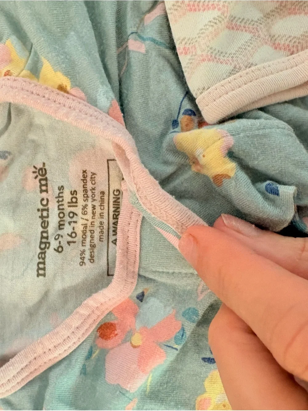 Magnetic Me Pink Baby Sleepers Set