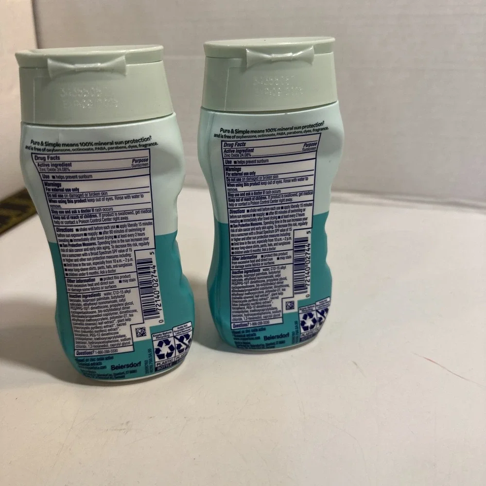 Qty Of‎ 2 Coppertone Pure and Simple Kids Hypoallergenic Sunscreen SPF 50