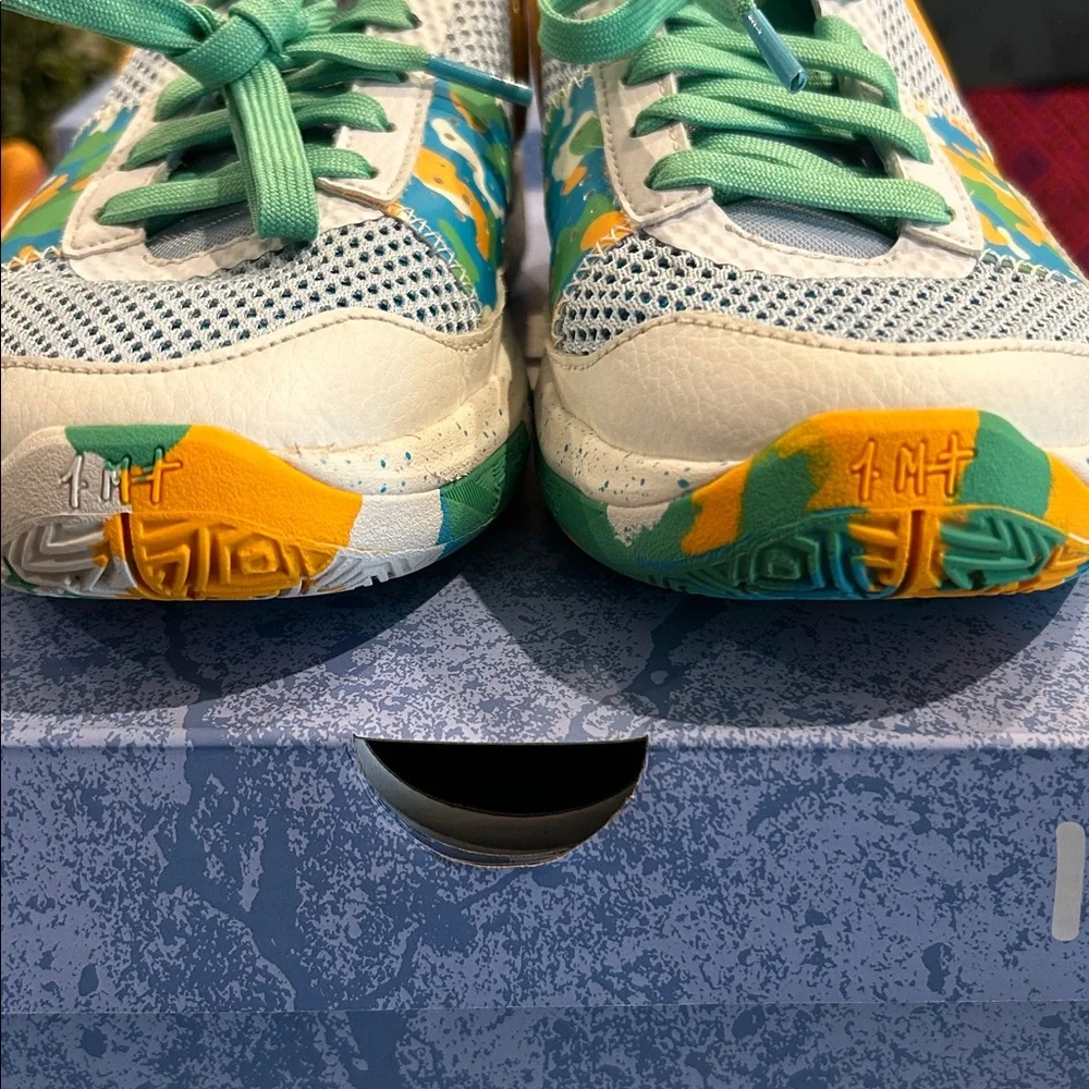 Nike Ja 1 'Water‎ Battle' Blue Orange Sneakers Size 4.5Y DX2294-100 w/Box