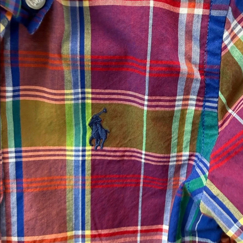 Baby Boy's Ralph‎ Lauren Colorful Plaid Shirt
