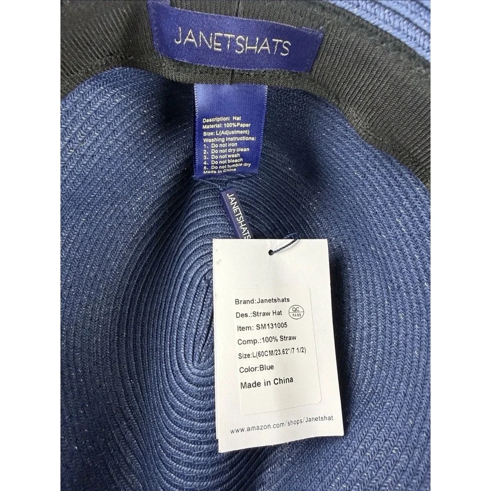 Janetshats blue straw