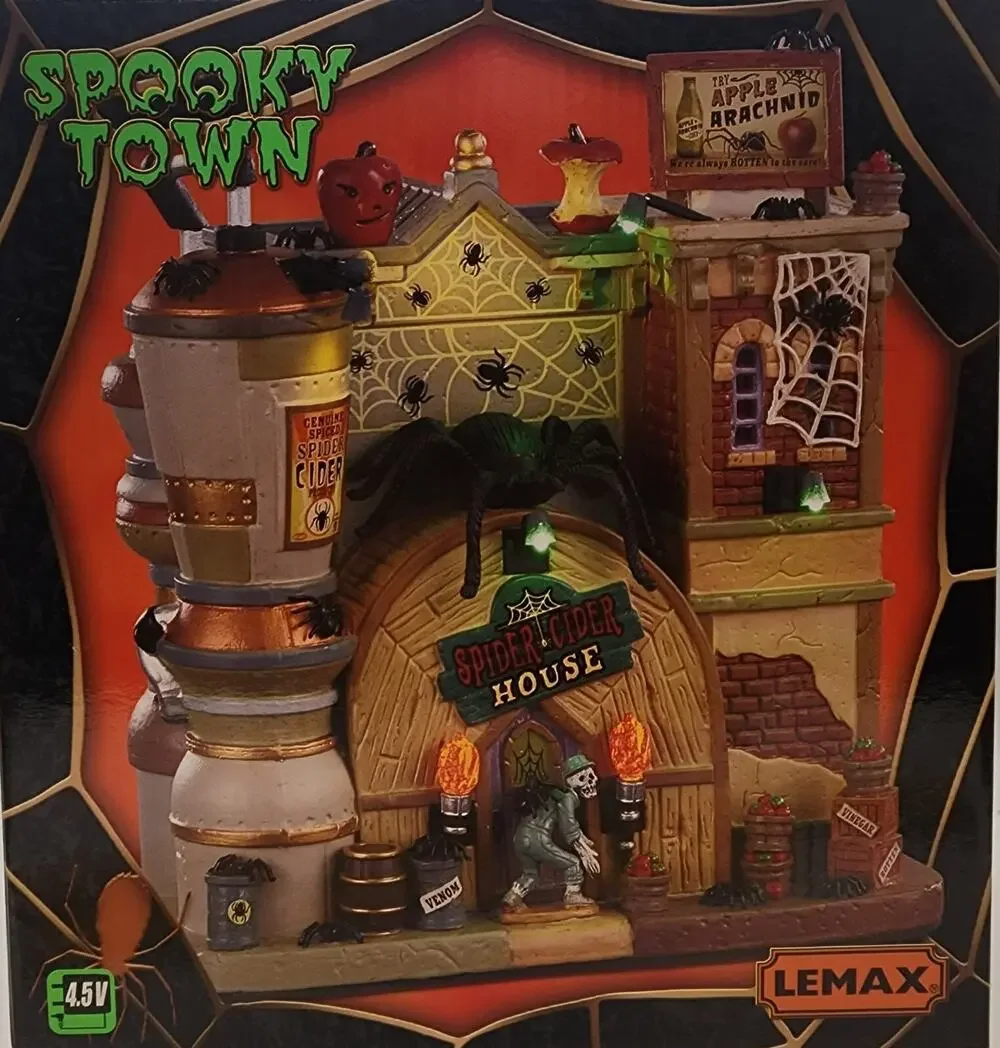 Lemax Spooky Town 2020 SPIDER CIDER HOUSE #05606 NRFB Halloween Village *
