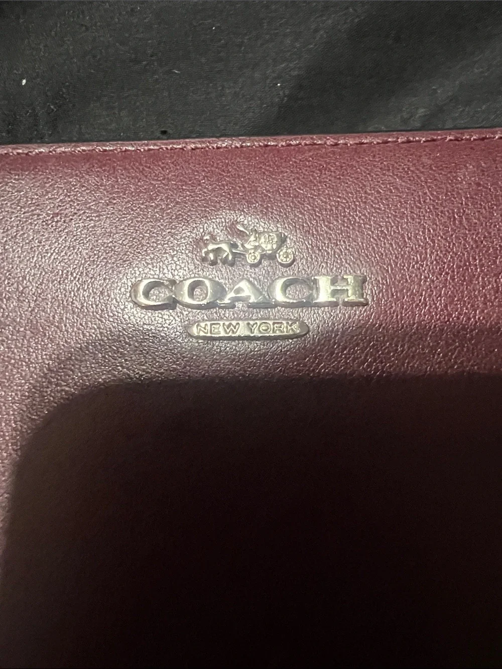 Coach smooth leather