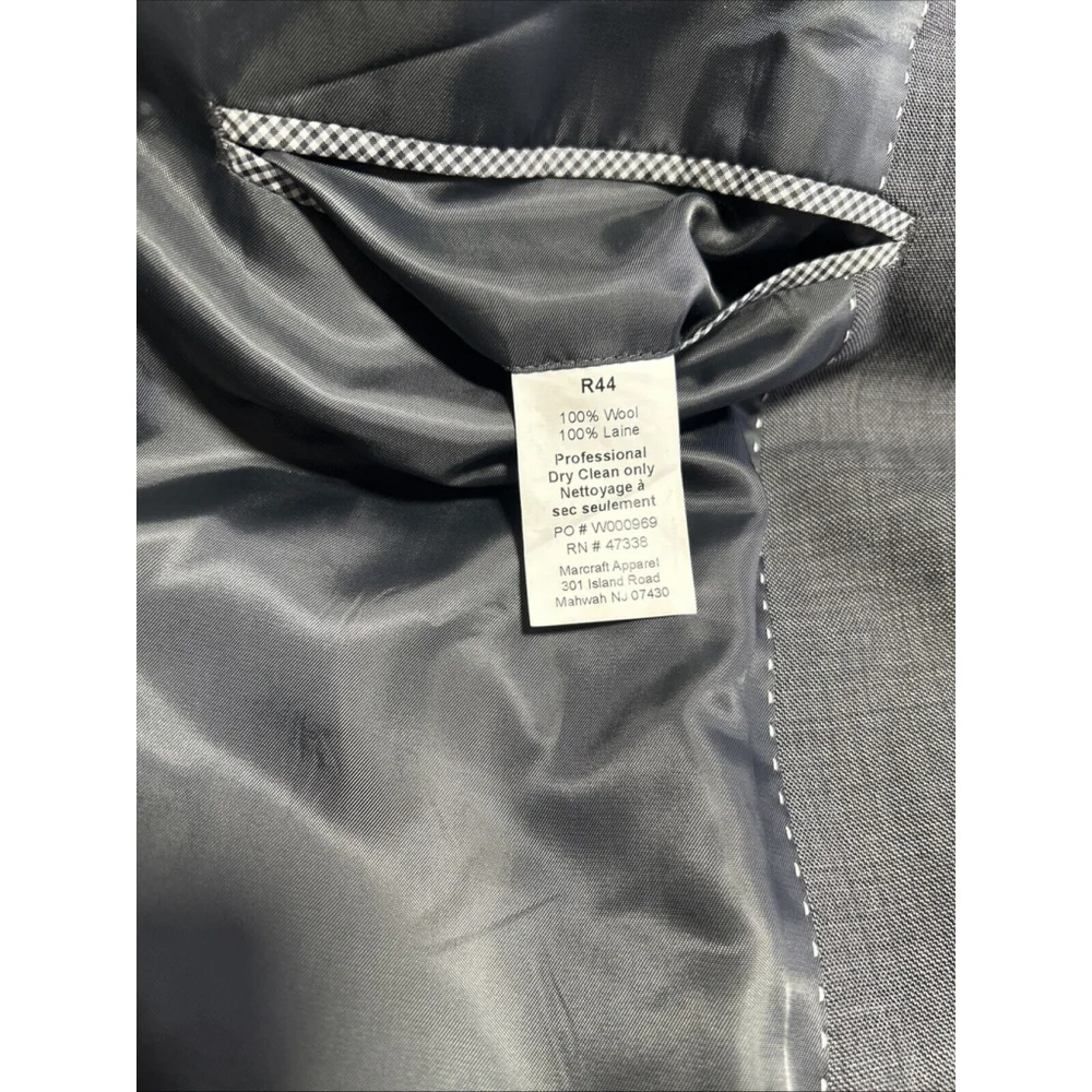 Tommy Hilfiger 44R Gray Two Button Wool Blazer DBL Vent