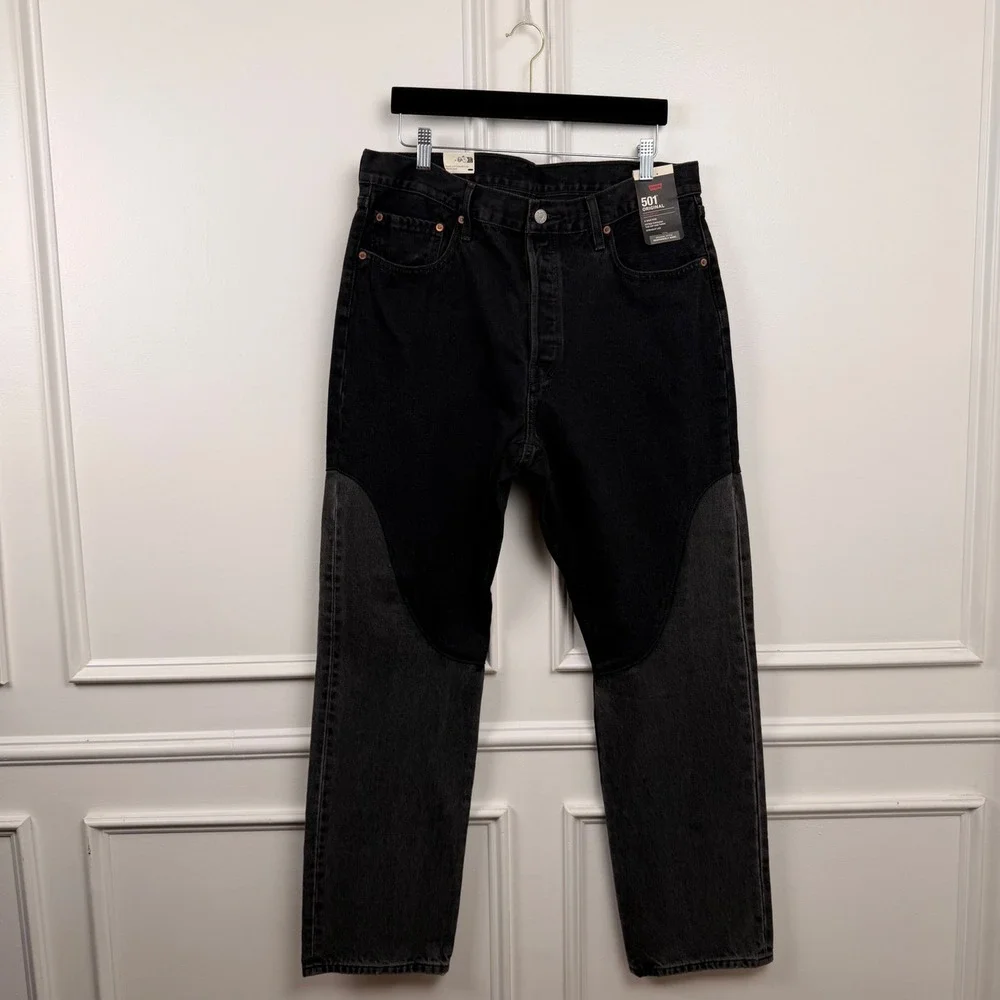 Levi's 501 Original Men's 34x32 Black Straight Leg Jeans‎ New With Tags