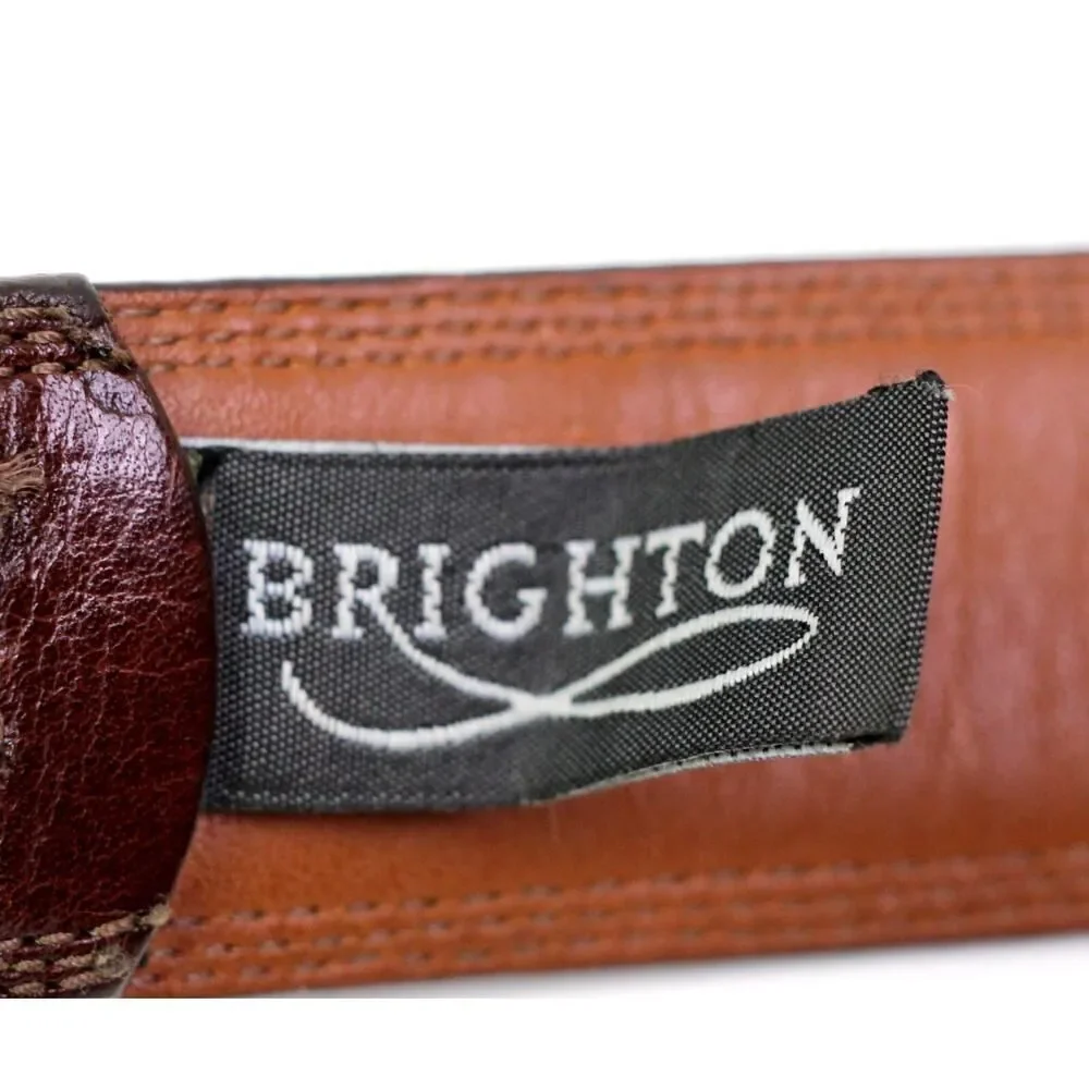 BRIGHTON BROWN GENUINE LEATHER 1 1/4