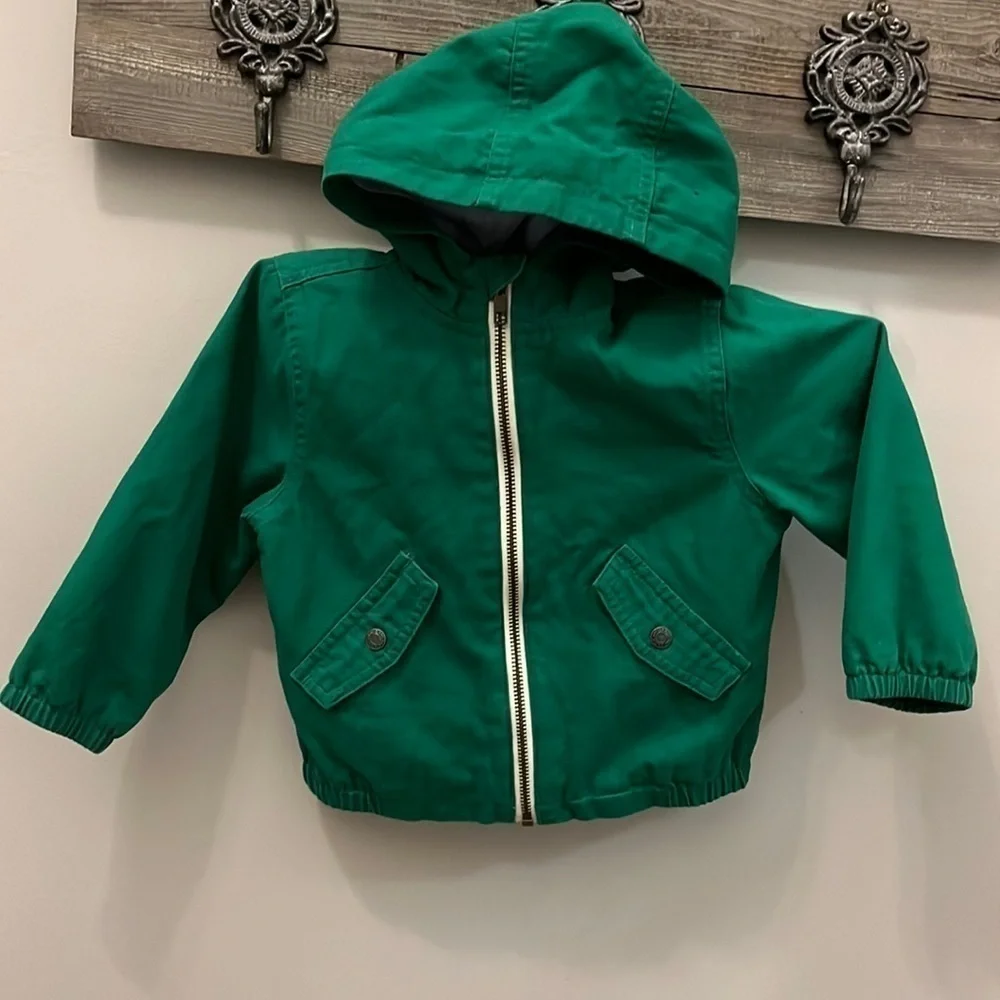 Janie and Jack hood zipper 18