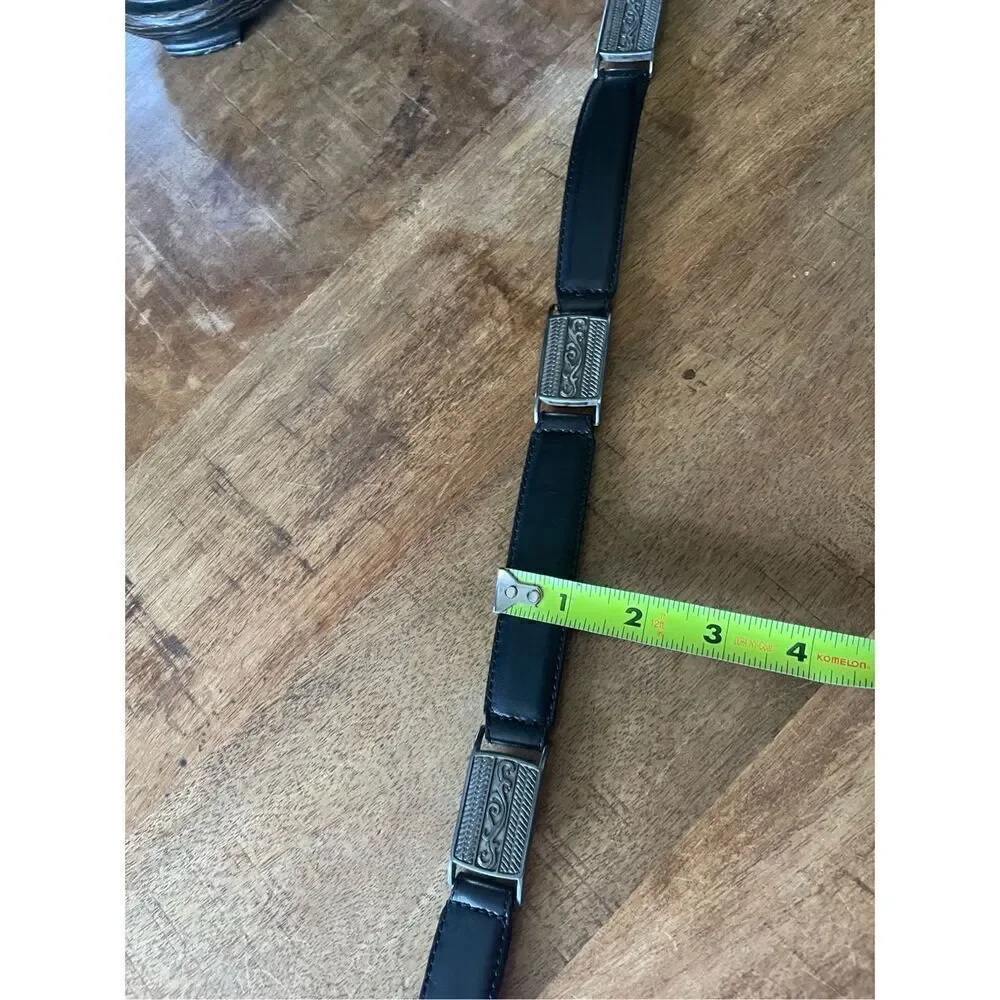 Fossil black leather