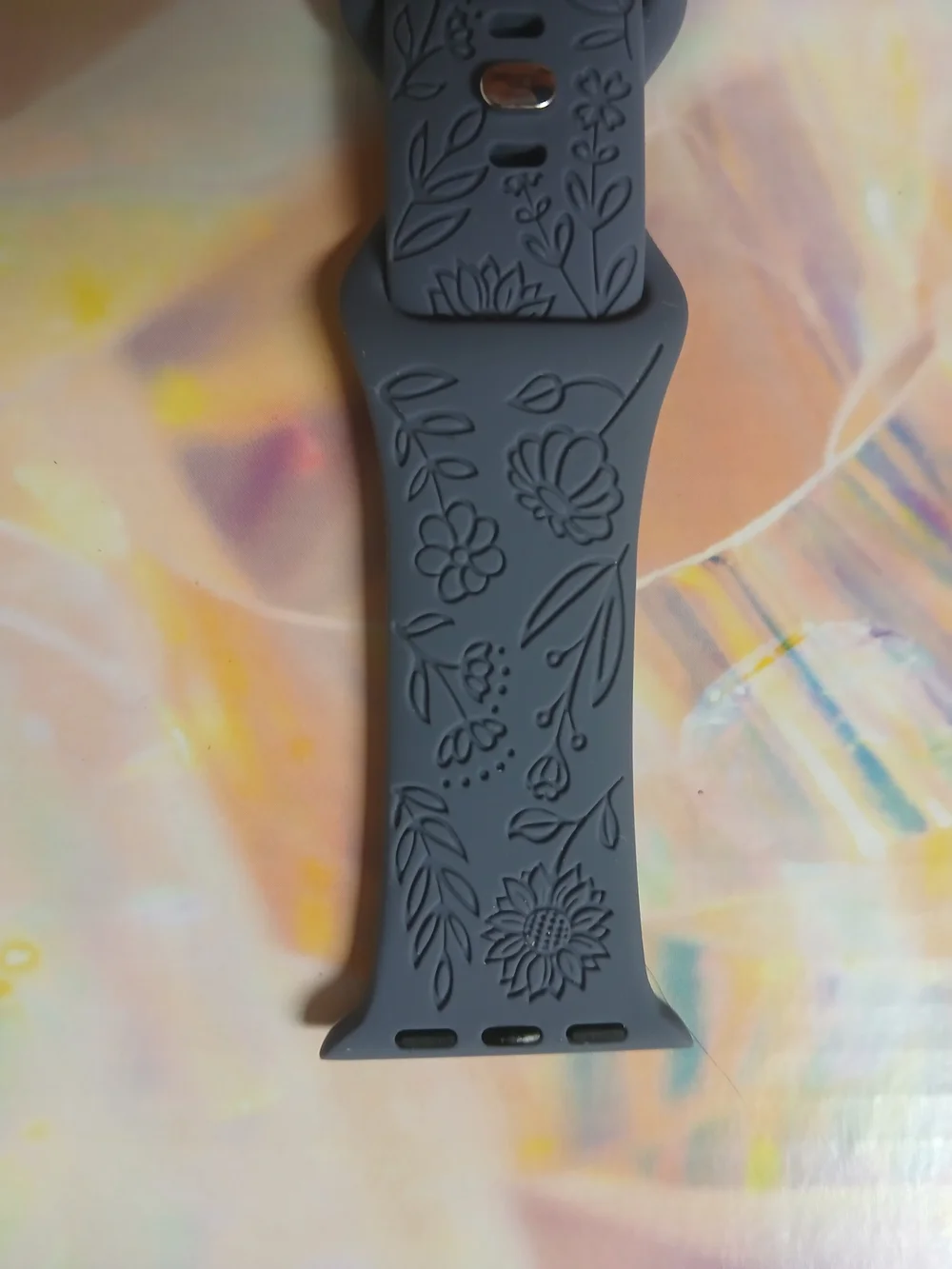 Apple silicone watch