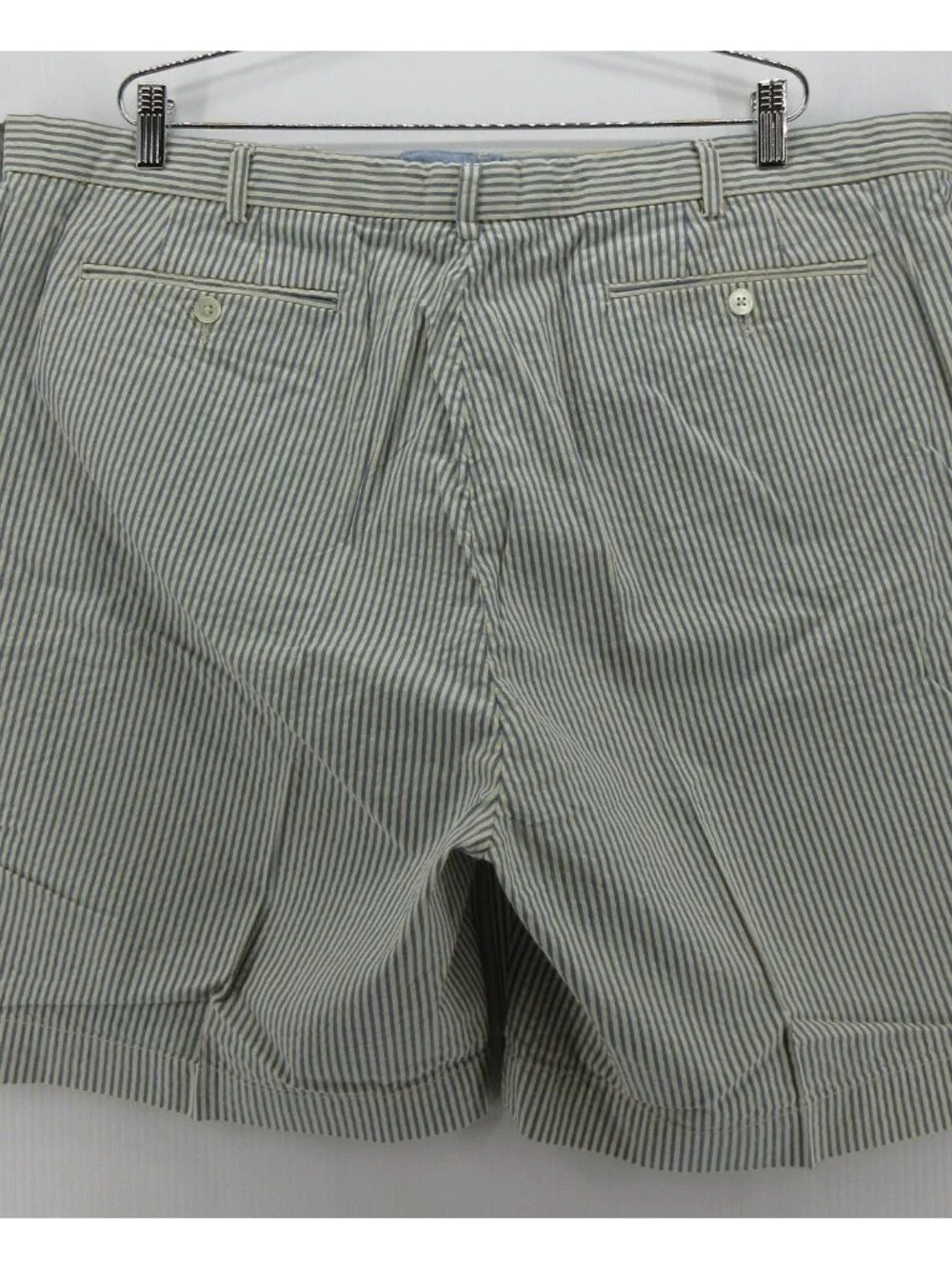 Polo Ralph Lauren Shorts 44B Big Seersucker Stripe Classic Y2K Preppy