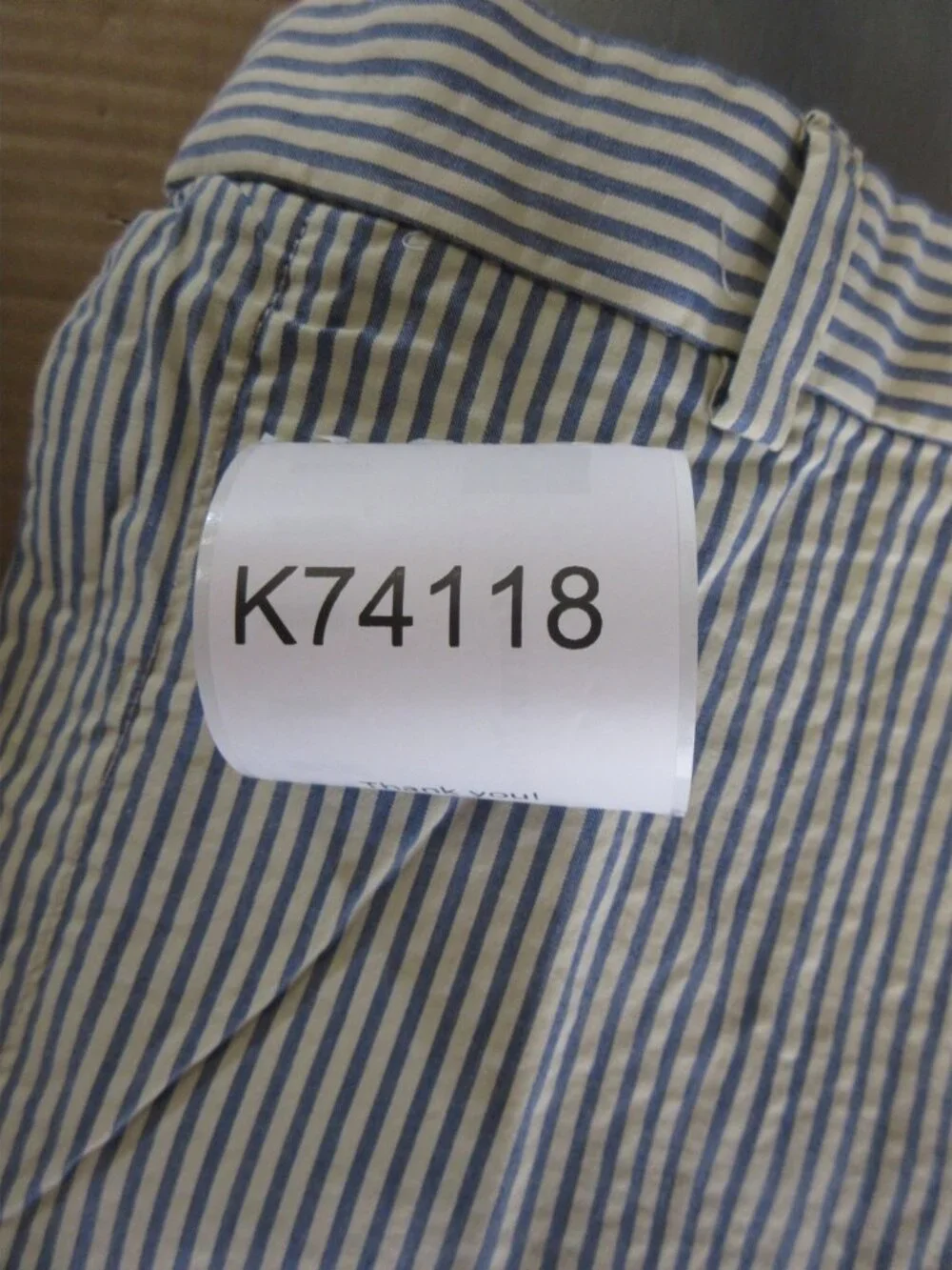 Polo Ralph Lauren Shorts 44B Big Seersucker Stripe Classic Y2K Preppy