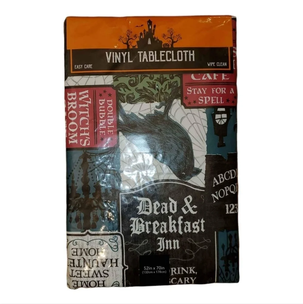 New Goth Edgar Allen Poe Raven Ouija‎ Vinyl Tablecloth 52