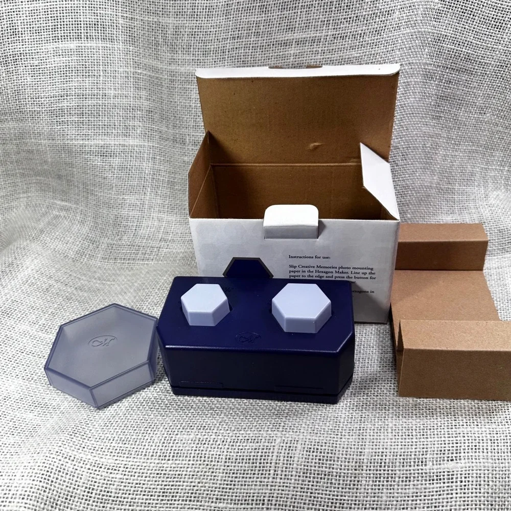 Creative Memories Hexagon Maker Double Paper Punch 1.25‎ and 1.5 Inch 6203520703