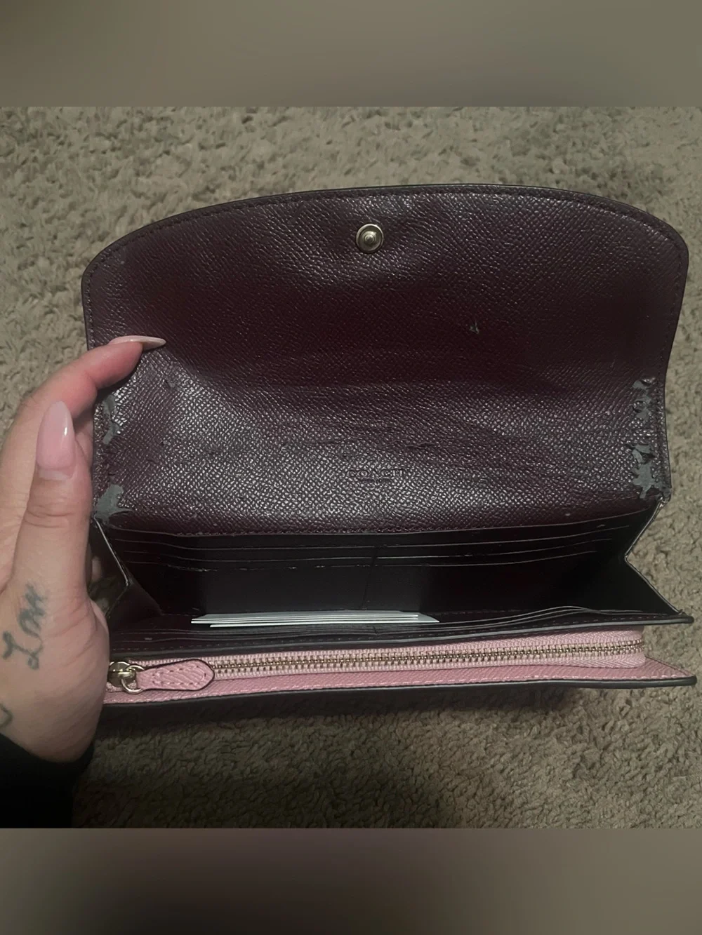 Coach continental wallet