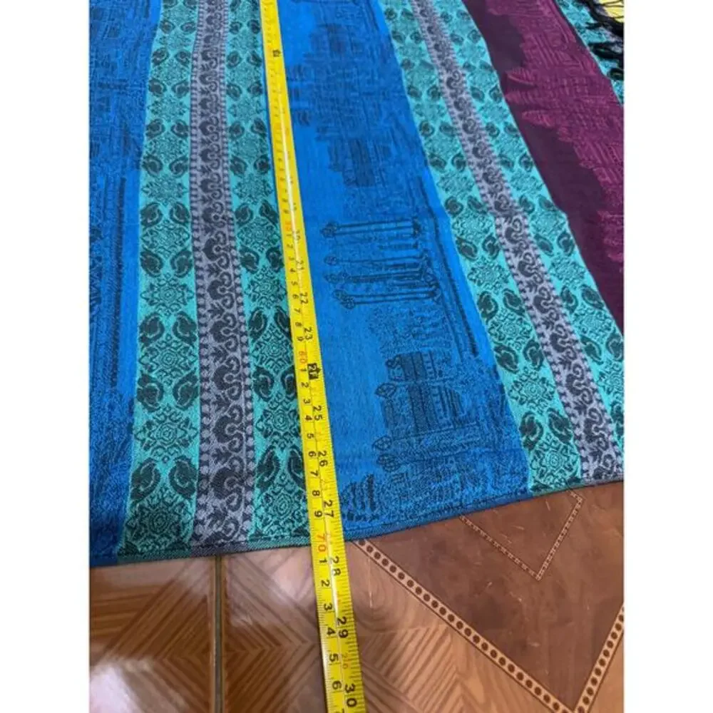 Vintage 100%‎ New Pasmina Scarf of Angkor Wat Temple in Cambodia