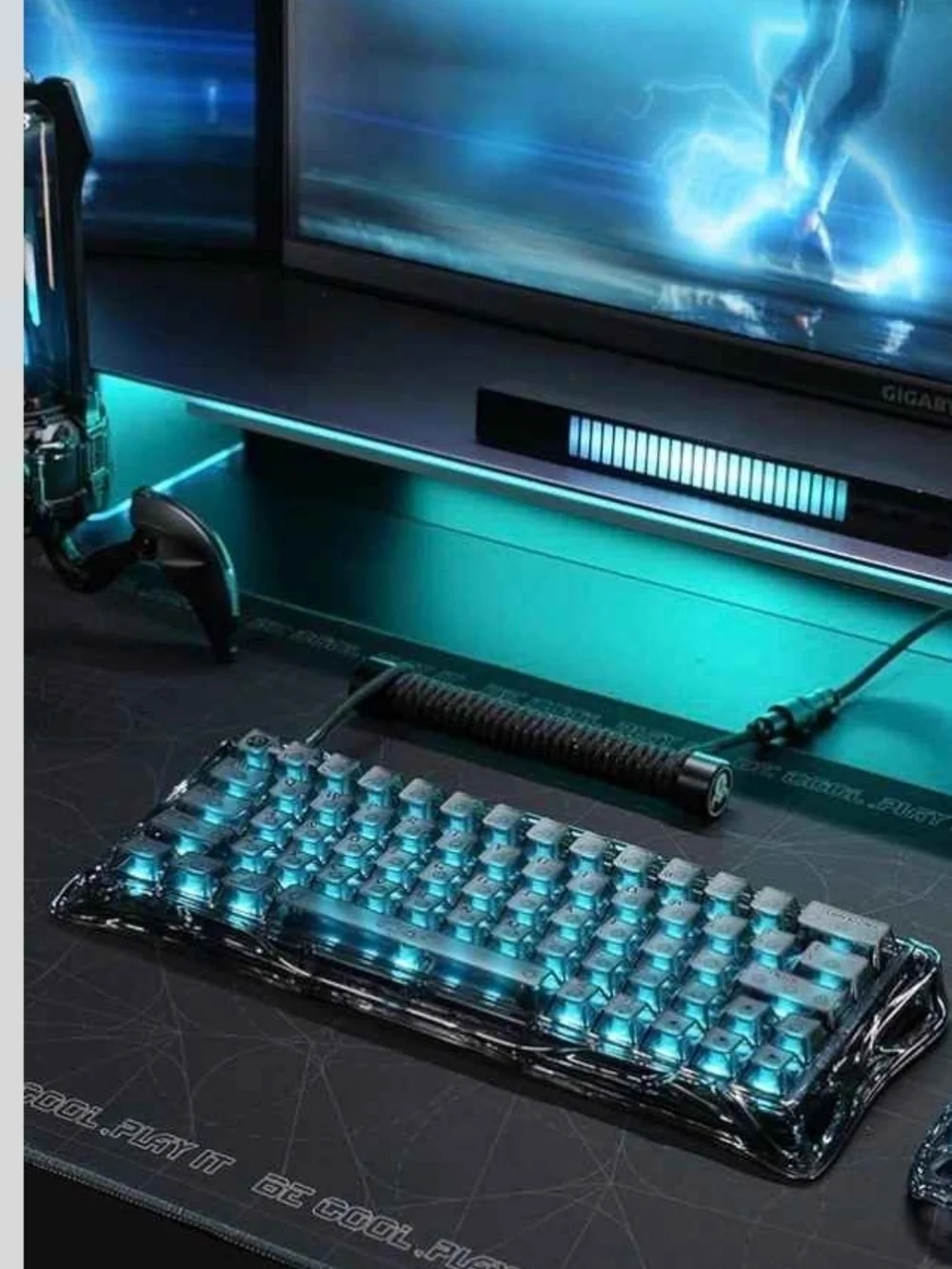 GravaStar keycaps transparent modern