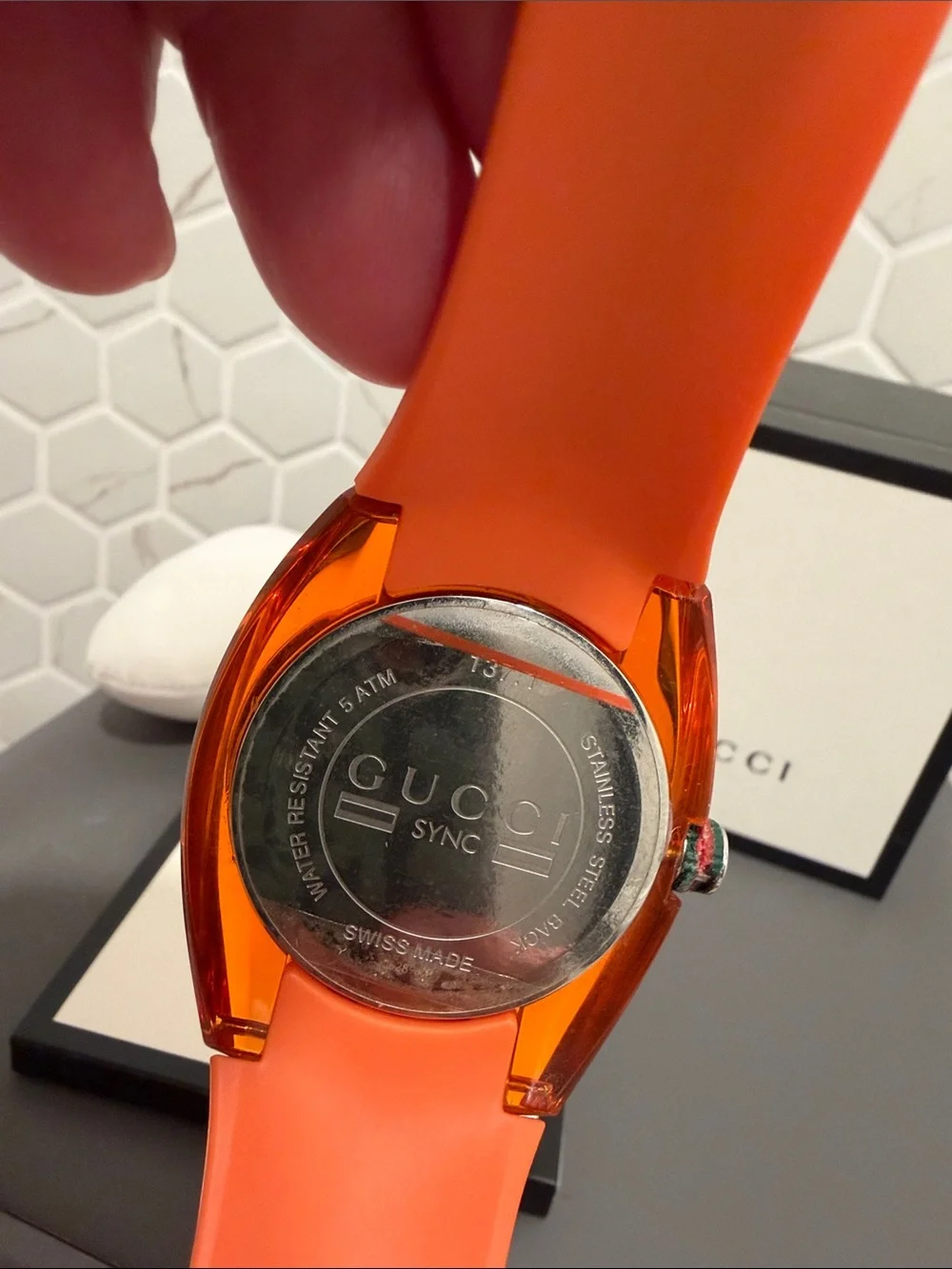 Gucci bold orange