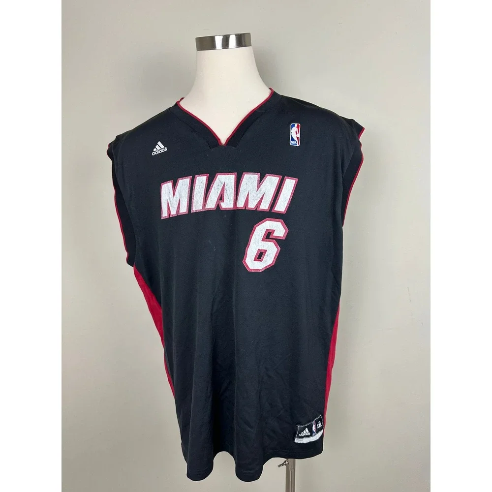 Adidas‎ Miami Heat LeBron James #6 Jersey XXL Black NBA Basketball