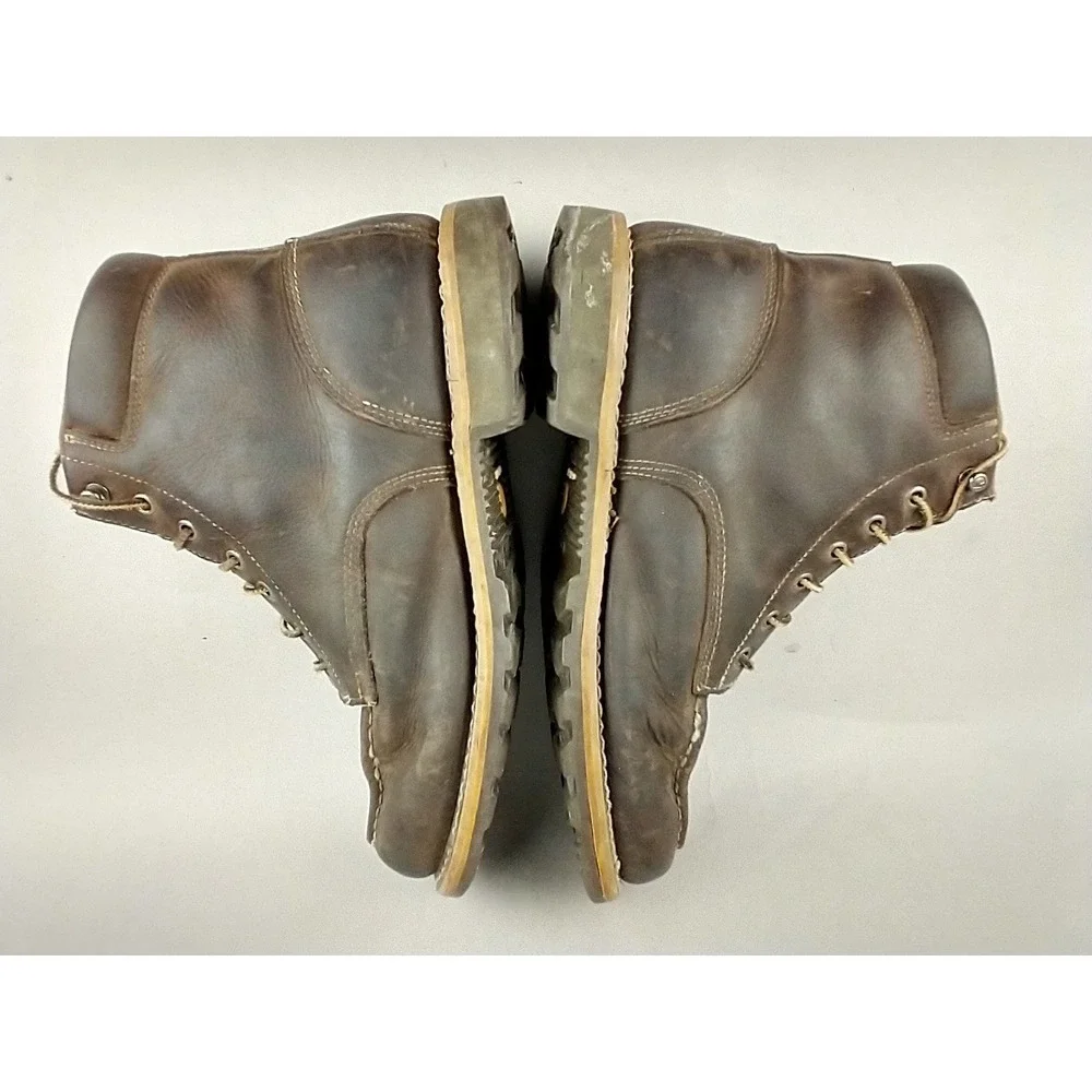 Carhartt Mens 6 Inch Waterproof Moc Toe Work Boots Brown Leather CMW6197 Size 11
