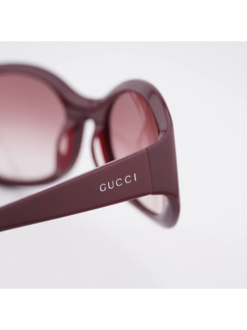 Gucci GG2012S 002 Sunglasses Solid Burgundy Square Frame, Burgundy Lenses