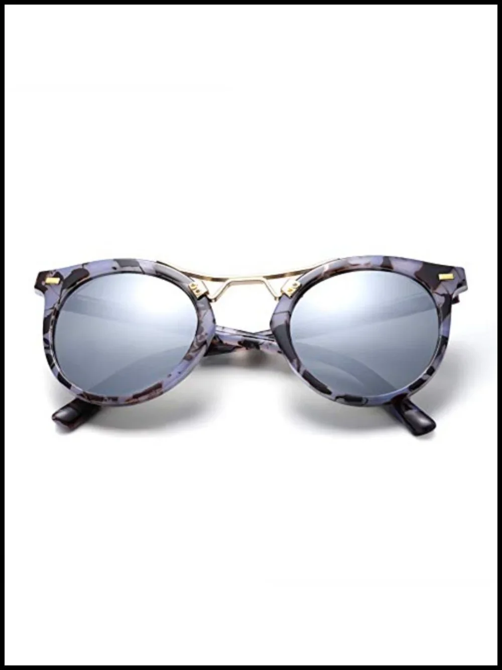 Retro Round Sunglasses – UV400 Protection, Plastic Frame, Gift