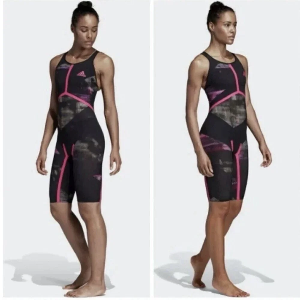Adidas Freestyle XVIII Open Back 20” Swim Suit Speed Skin CD5235  $469 FINA  NEW