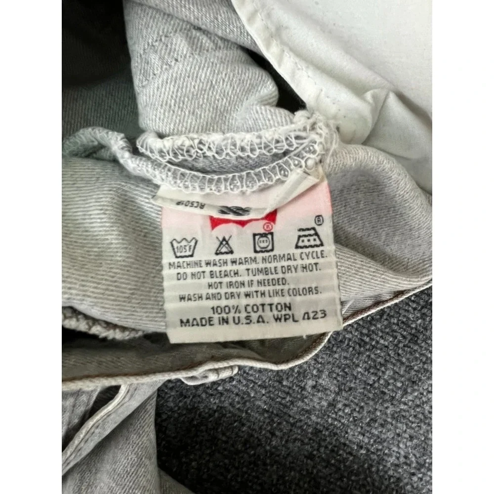 1996 Levis 501 XX Jeans Mens Blue Light Wash Regular‎ Straight 30X36 Made in USA