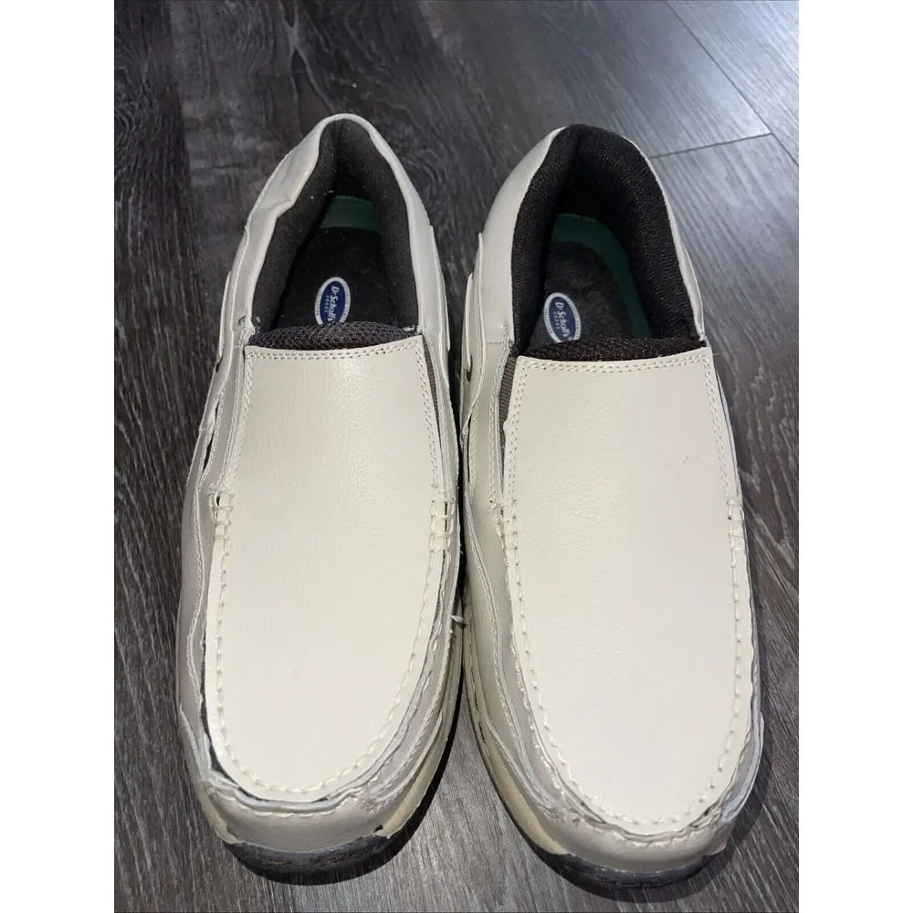 Men's Sz.10.5 3E Dr. Scholl's  Beige Leather Advanced Confort Collection‎ S-118