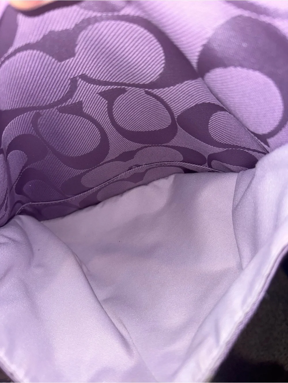 Coach features sateen