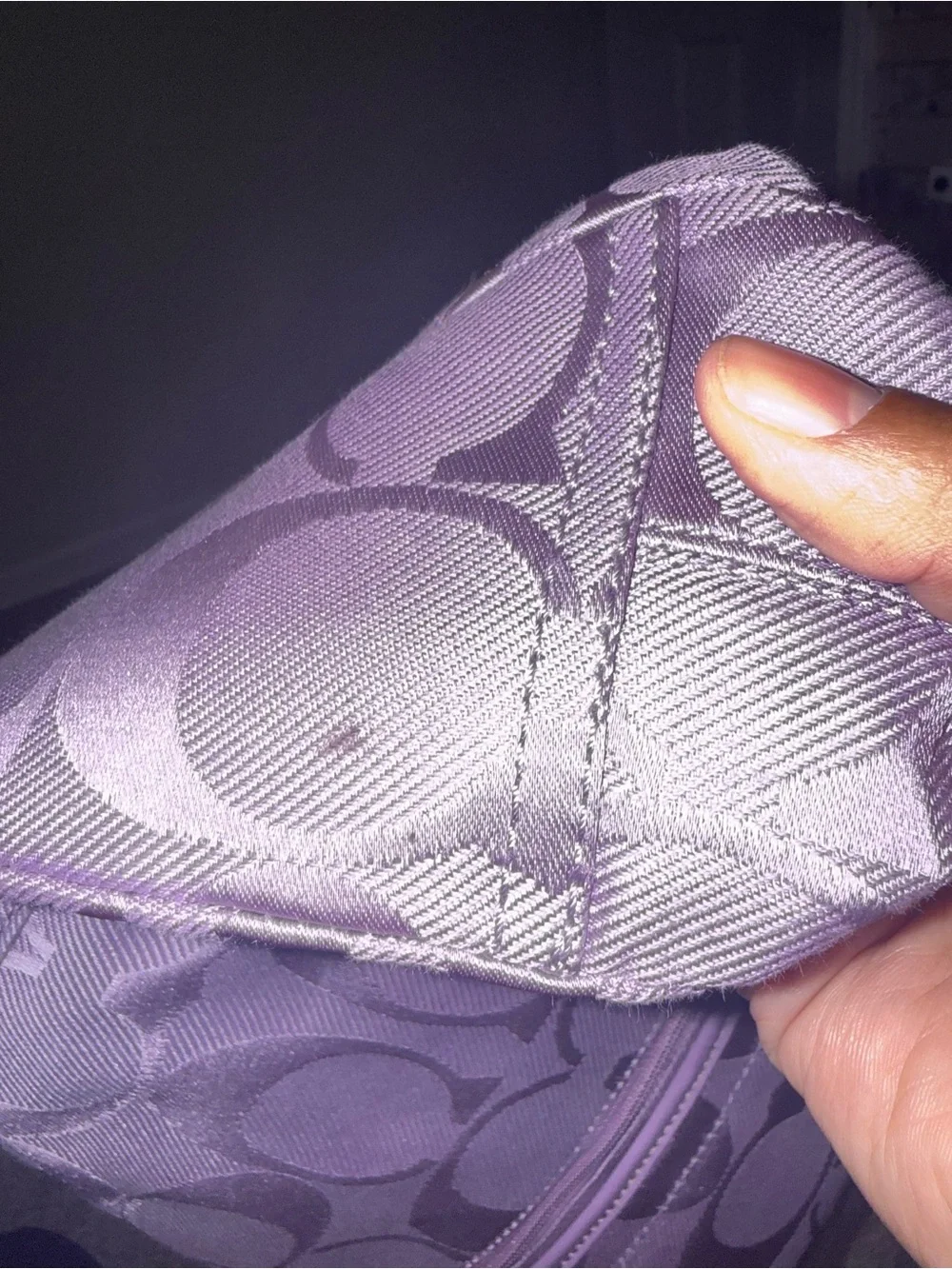 Coach features sateen