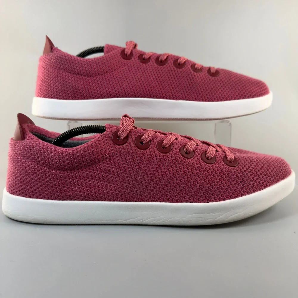 Allbirds Tree Piper Mens 13 Lux Pink White Running Shoes‎ Lace Low Train Sneaker