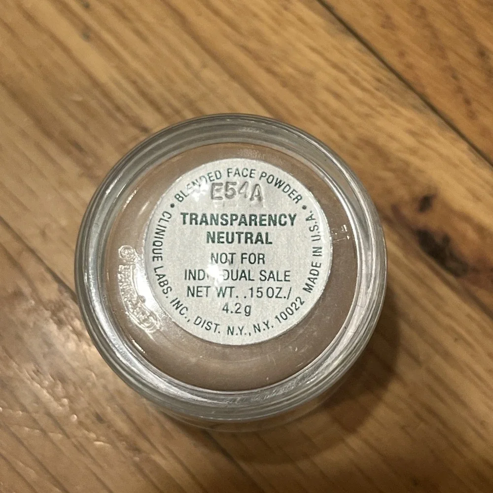 Clinique Blended Face‎ Powder Transparency Neutral .15oz Travel Size NOS