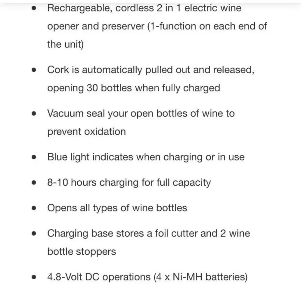 Kalorik wine opener