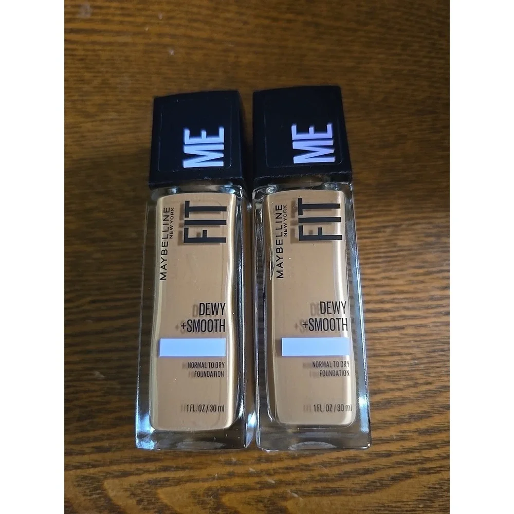 2 Pack: Maybelline Dewy & Smooth Fit Me Liquid Foundation *330 Toffee*‎ (NN3442)